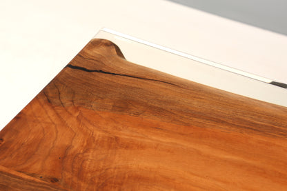 Einzigartiger Epoxidharz Tisch 258-90cm massiv Holz Nussbaum Esszimmer Tisch River Table Küchentisch Esstisch