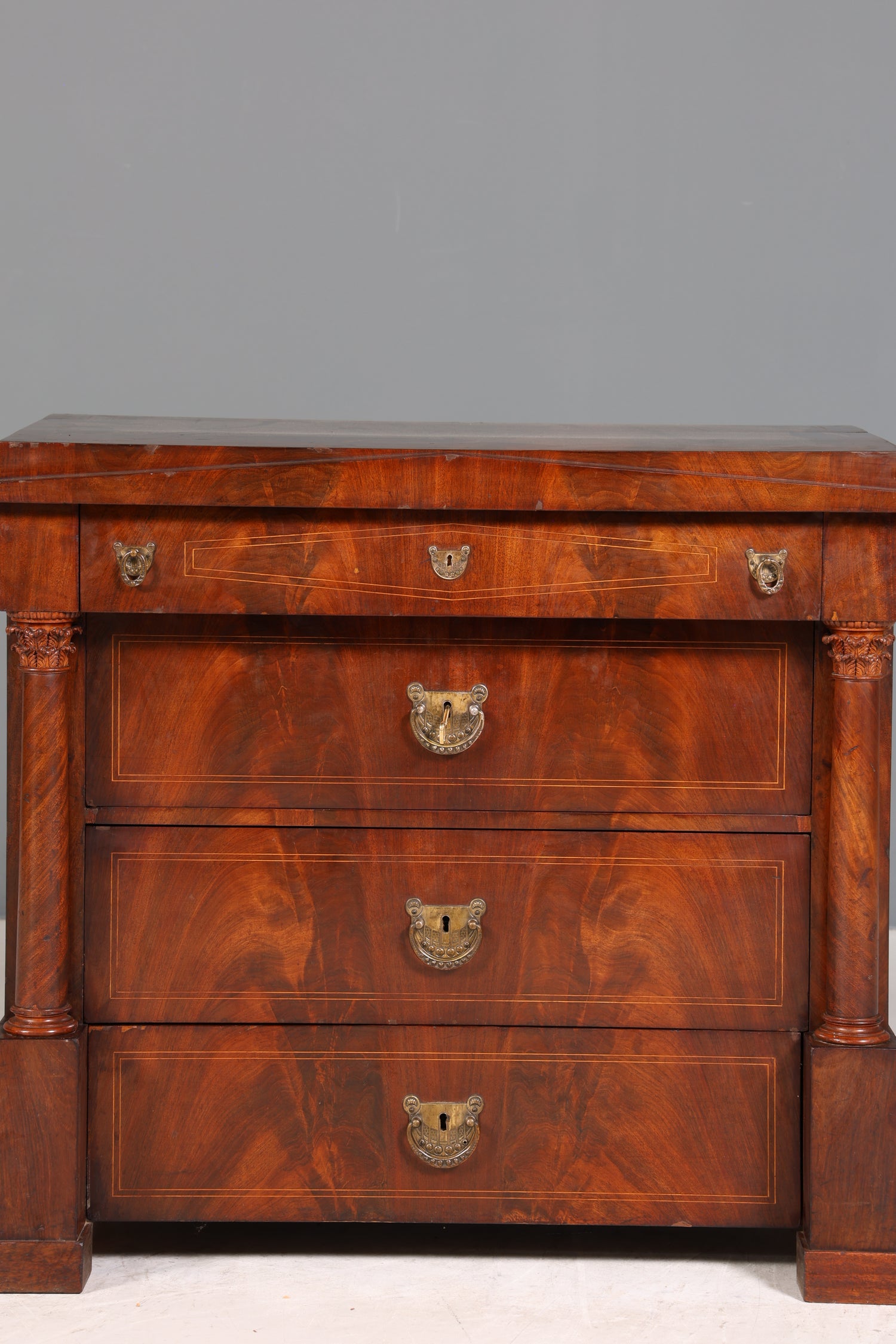 Wunderschöne Biedermeier Kommode Antik Schrank Schubladenkommode Art Deco Wäschekommode