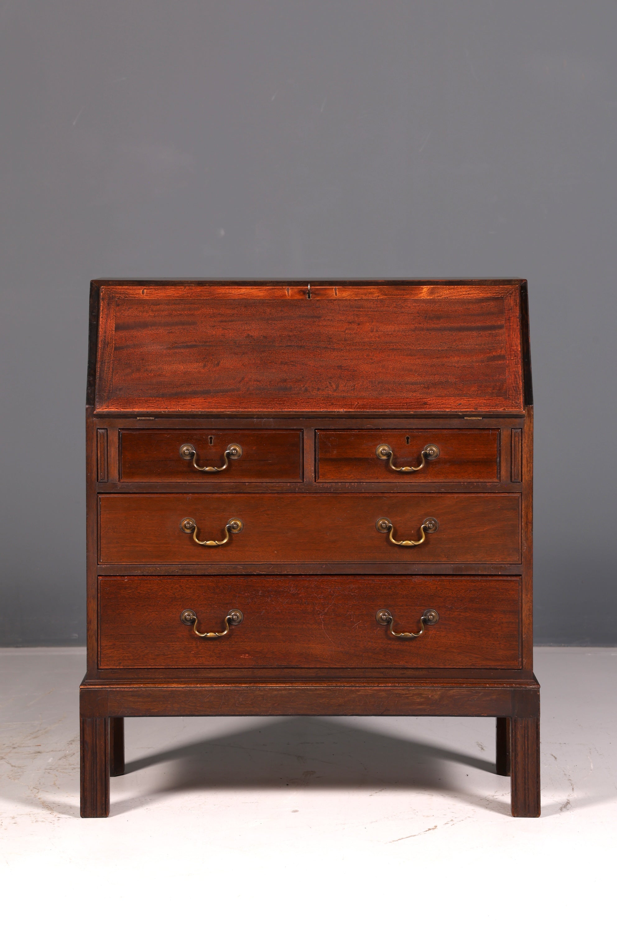 Wunderschöner Englischer Sekretär Schreibkommode Echt Holz Schreibtisch Kommode Büro Antik Vintage