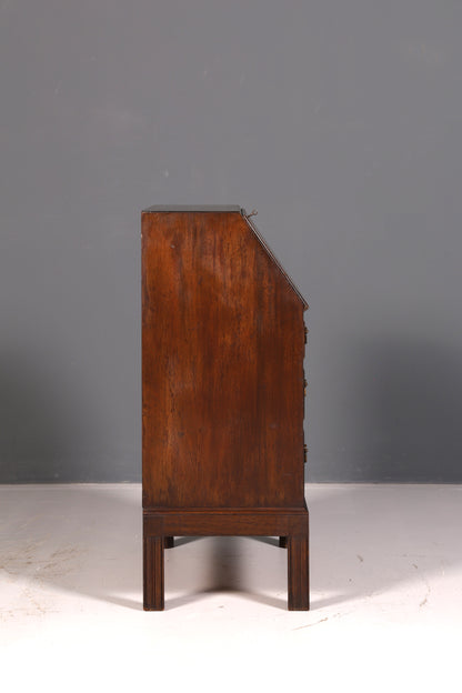 Wunderschöner Englischer Sekretär Schreibkommode Echt Holz Schreibtisch Kommode Büro Antik Vintage