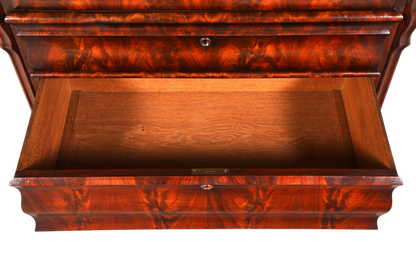 Wunderschöner Louis Philippe Sekretär Vertiko Highboard Schreibsekretär Biedermeier Massivholz um 1880