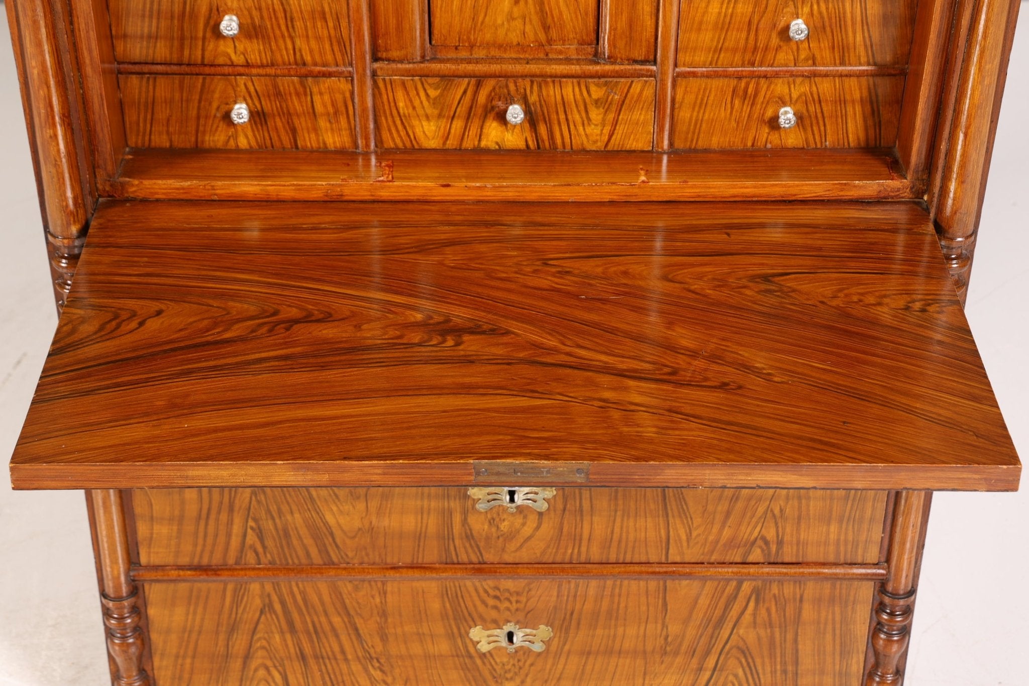 Edler Gründerzeit Sekretär Vertiko Highboard Louis Philippe Kommode um 1880