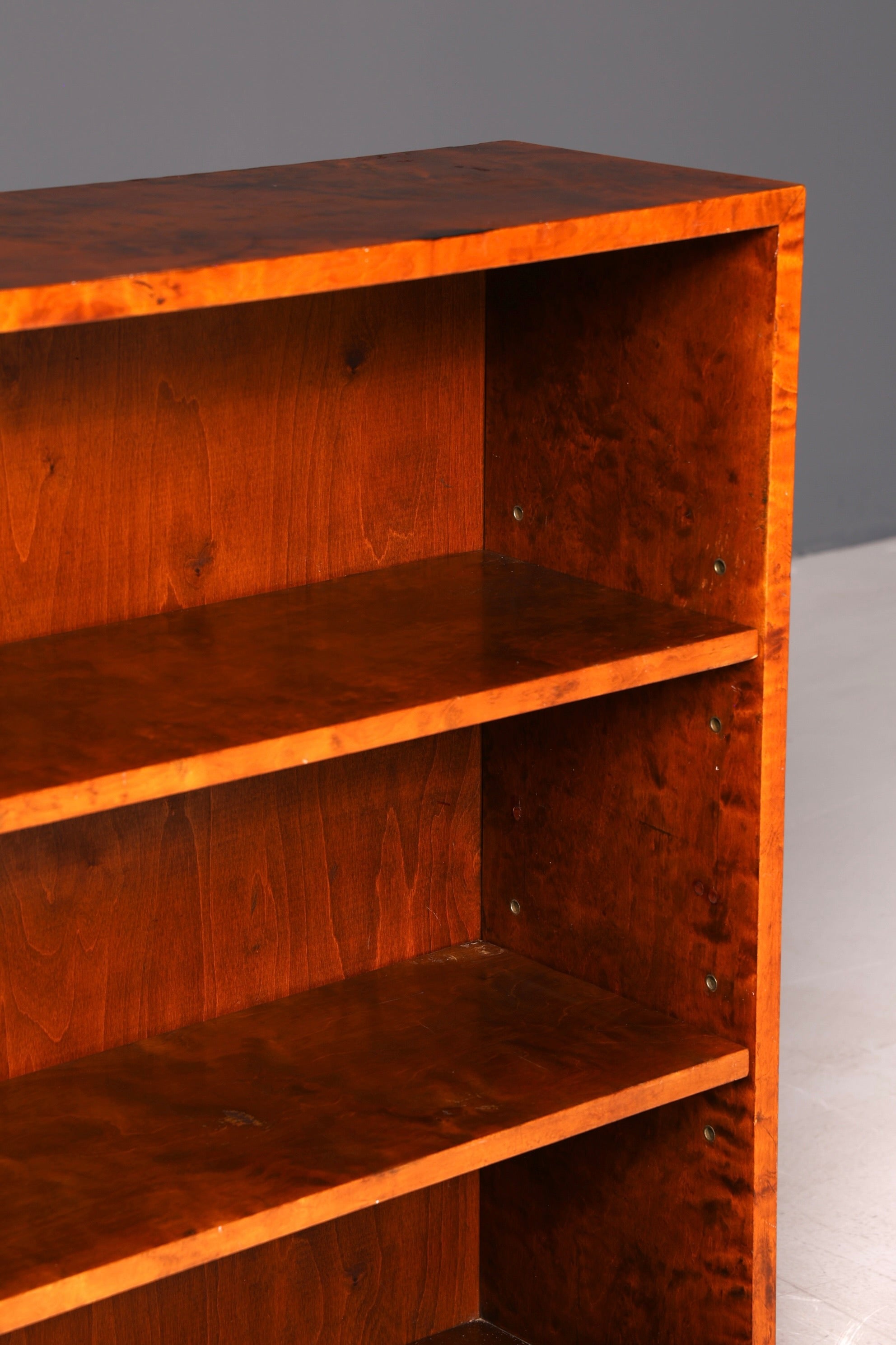 Wunderschönes Art Deco Stil Regal um 1940 Bücherregal Echt Holz Buchablage Vintage