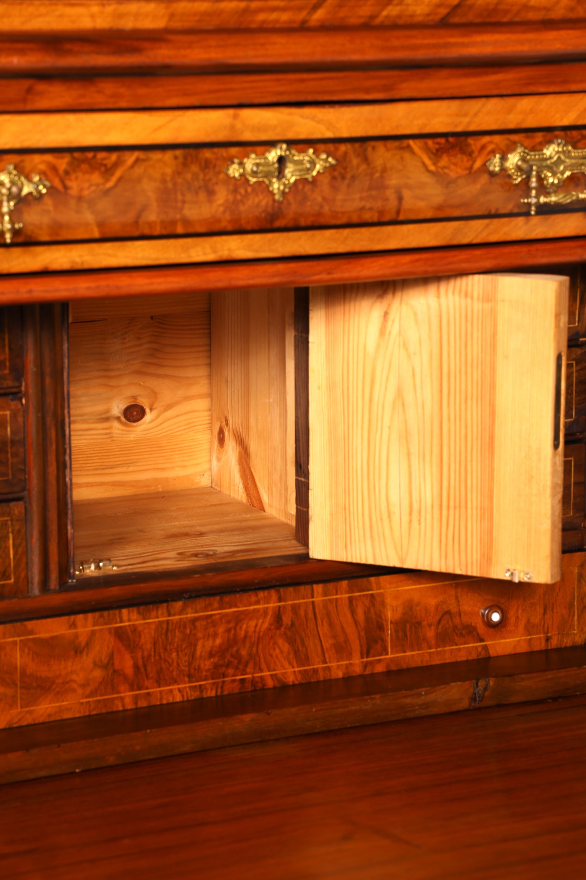 Wunderschöner Gründerzeit Sekretär Vertiko Highboard Louis Philippe Kommode Sekretär Schrank um 1880