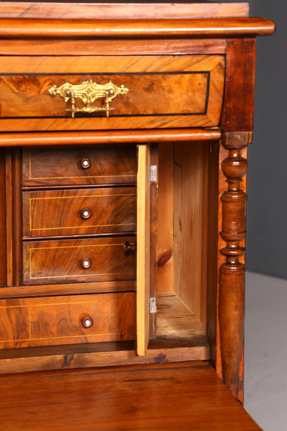 Wunderschöner Gründerzeit Sekretär Vertiko Highboard Louis Philippe Kommode Sekretär Schrank um 1880