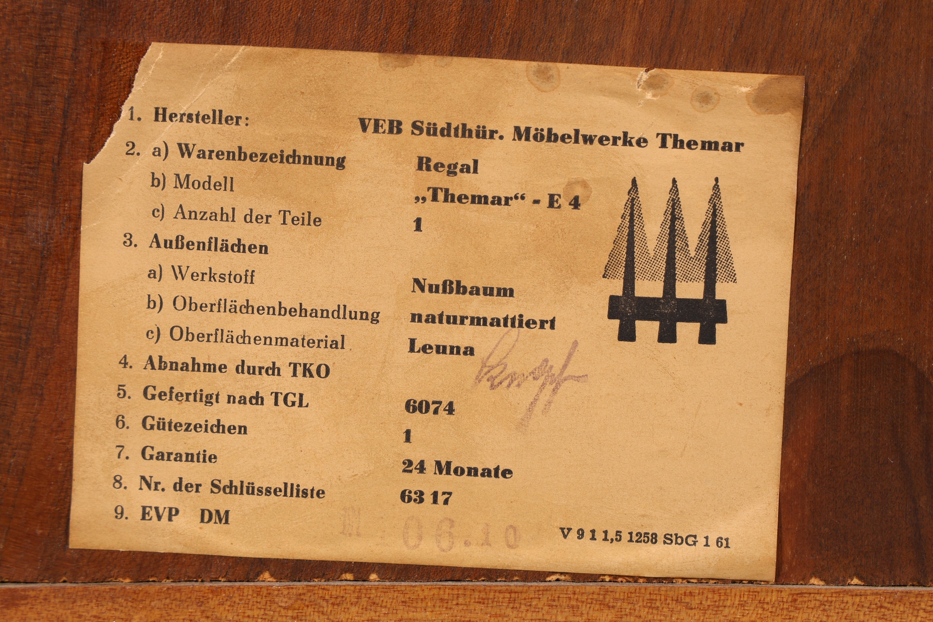 Wunderschönes Mid Century Regal Vintage Bücherregal Retro Standregal 60s Buchablage 2 von 2