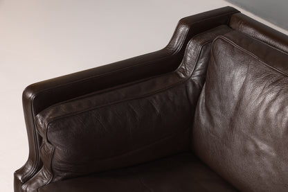Wunderschönes Designer Børge Mogensen Sofa 3 Sitzer echt Leder Couch Modell 2213 Made in Denmark Canapé