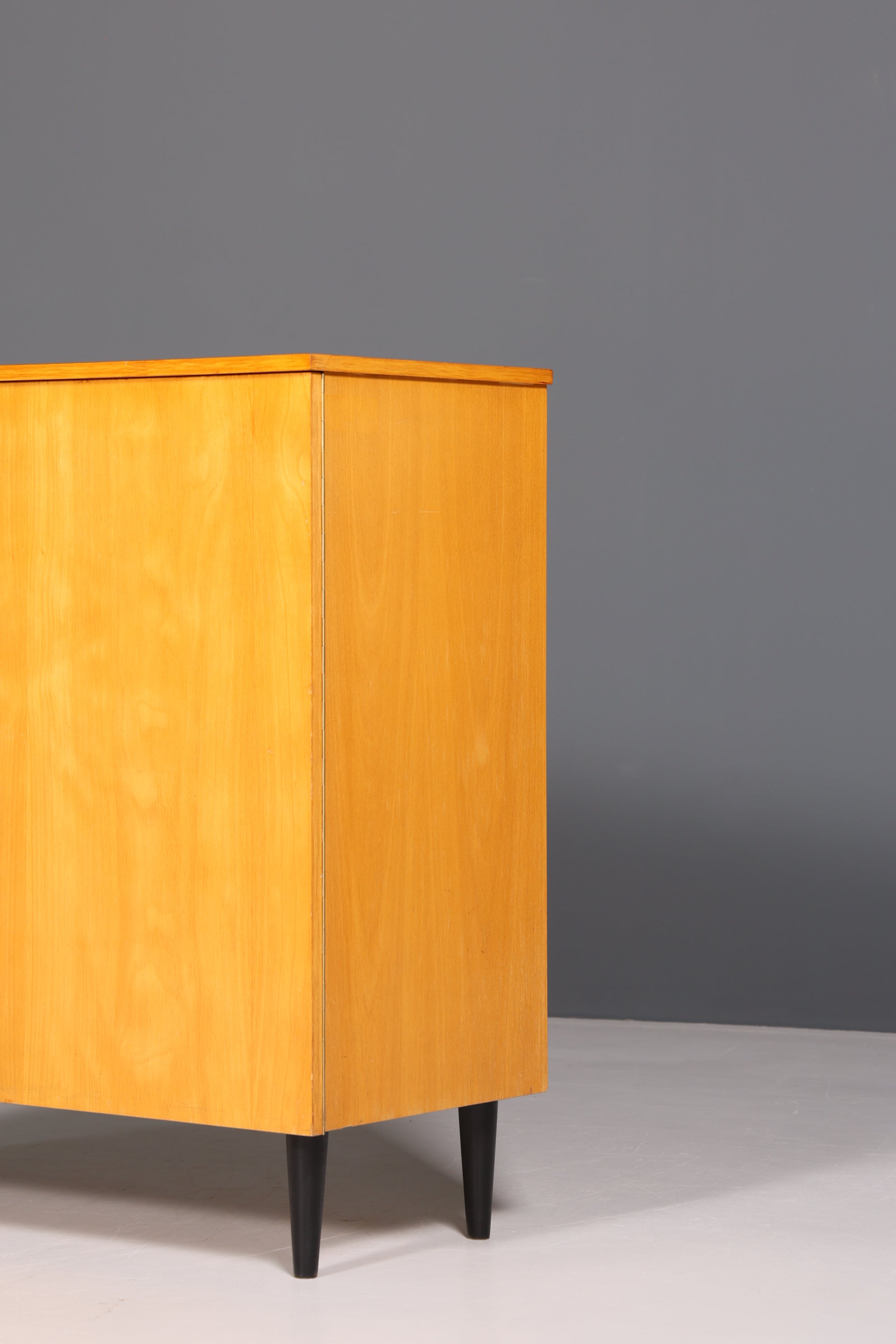 Wunderschöner Mid Century Schrank Vintage Schallplatten Schrank LP- Aufbewahrungsschrank