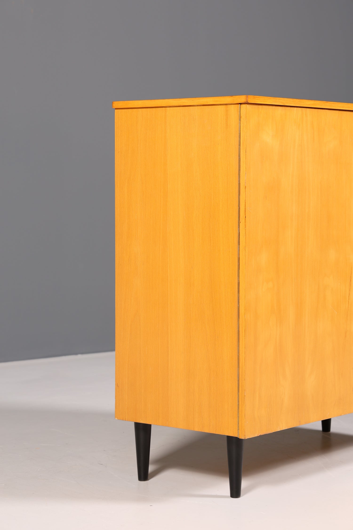 Wunderschöner Mid Century Schrank Vintage Schallplatten Schrank LP- Aufbewahrungsschrank