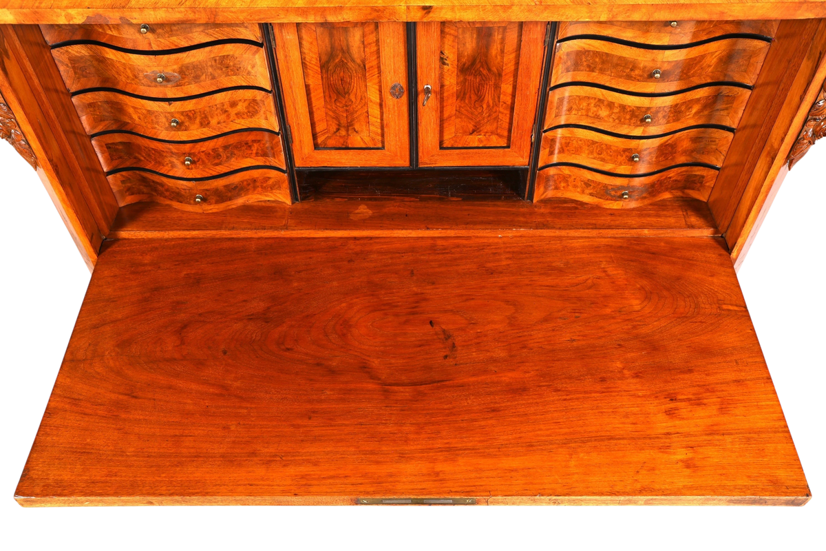Wunderschöner Louis Philippe Sekretär Vertiko Highboard Schreibsekretär Massivholz