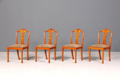 4x Wunderschöne Englische Stühle im Hepplewithe Stil Englisch Dining Chairs Küchenstühle Stuhlset