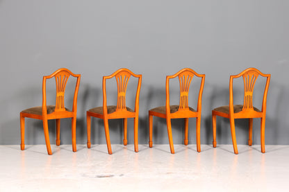 4x Wunderschöne Englische Stühle im Hepplewithe Stil Englisch Dining Chairs Küchenstühle Stuhlset