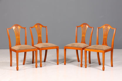 4x Wunderschöne Englische Stühle im Hepplewithe Stil Englisch Dining Chairs Küchenstühle Stuhlset