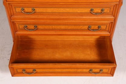 Wunderschöner Original Selva Sekretär Vitrine Antik Stil Bürotisch mit Vitrinenaufsatz echt Holz Office Desk Bürokommode