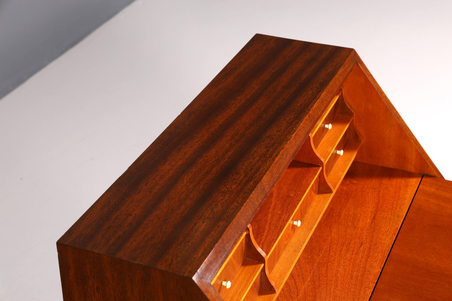 Stilvoller Sekretär im Englischen Stil Büro Kommode Schreibkommode Sekretär Kommode