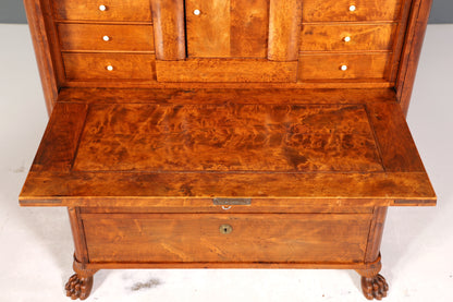 Edler Biedermeier Sekretär Vertiko Antik Kommode Louis Philippe Schreibkommode Schreibtisch