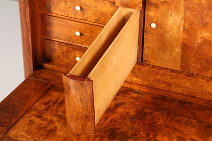 Edler Biedermeier Sekretär Vertiko Antik Kommode Louis Philippe Schreibkommode Schreibtisch