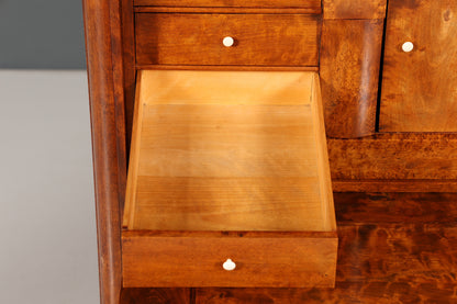 Edler Biedermeier Sekretär Vertiko Antik Kommode Louis Philippe Schreibkommode Schreibtisch