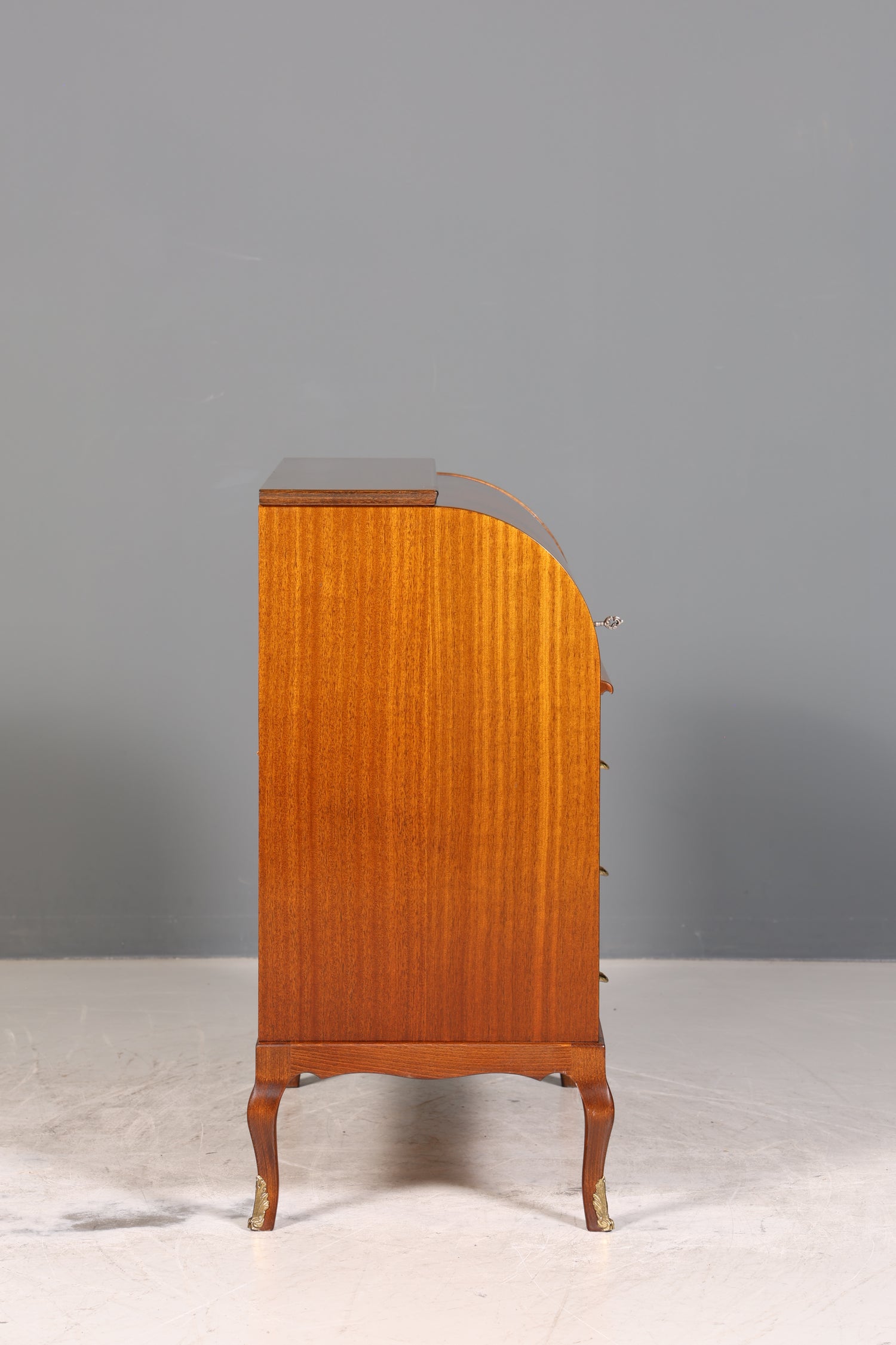 Stilvoller Rollladensekretär im Barock Stil Büro Kommode Sekretär Schreibkommode Schreibtisch