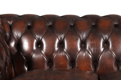 Wunderschönes Original Chesterfield Sofa 2-Sitzer Couch Echt Leder Englisch Polstersofa