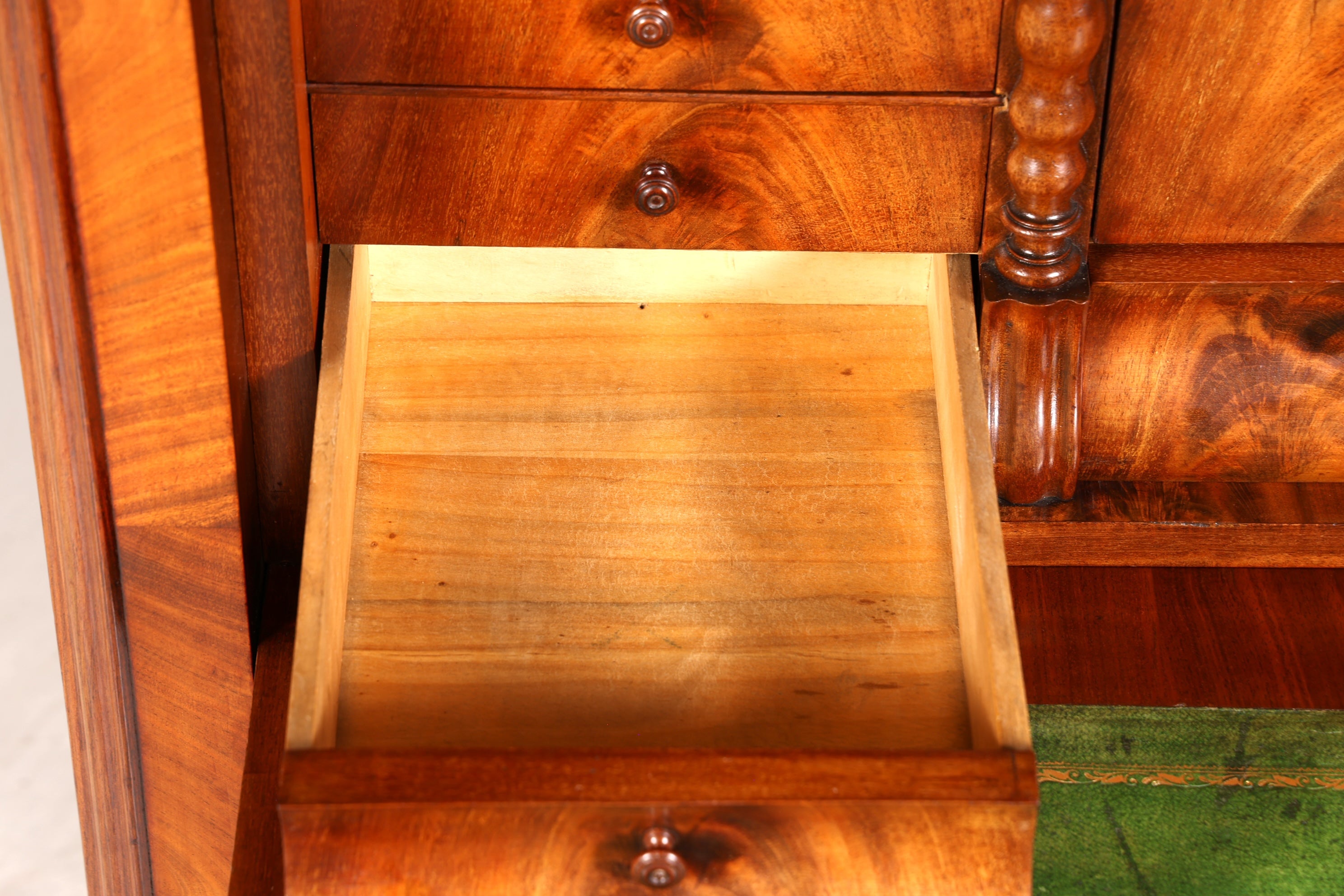 Beeindruckender Louis Philippe Sekretär um 1880 Gründerzeit Antik Schrank Chiffoniere