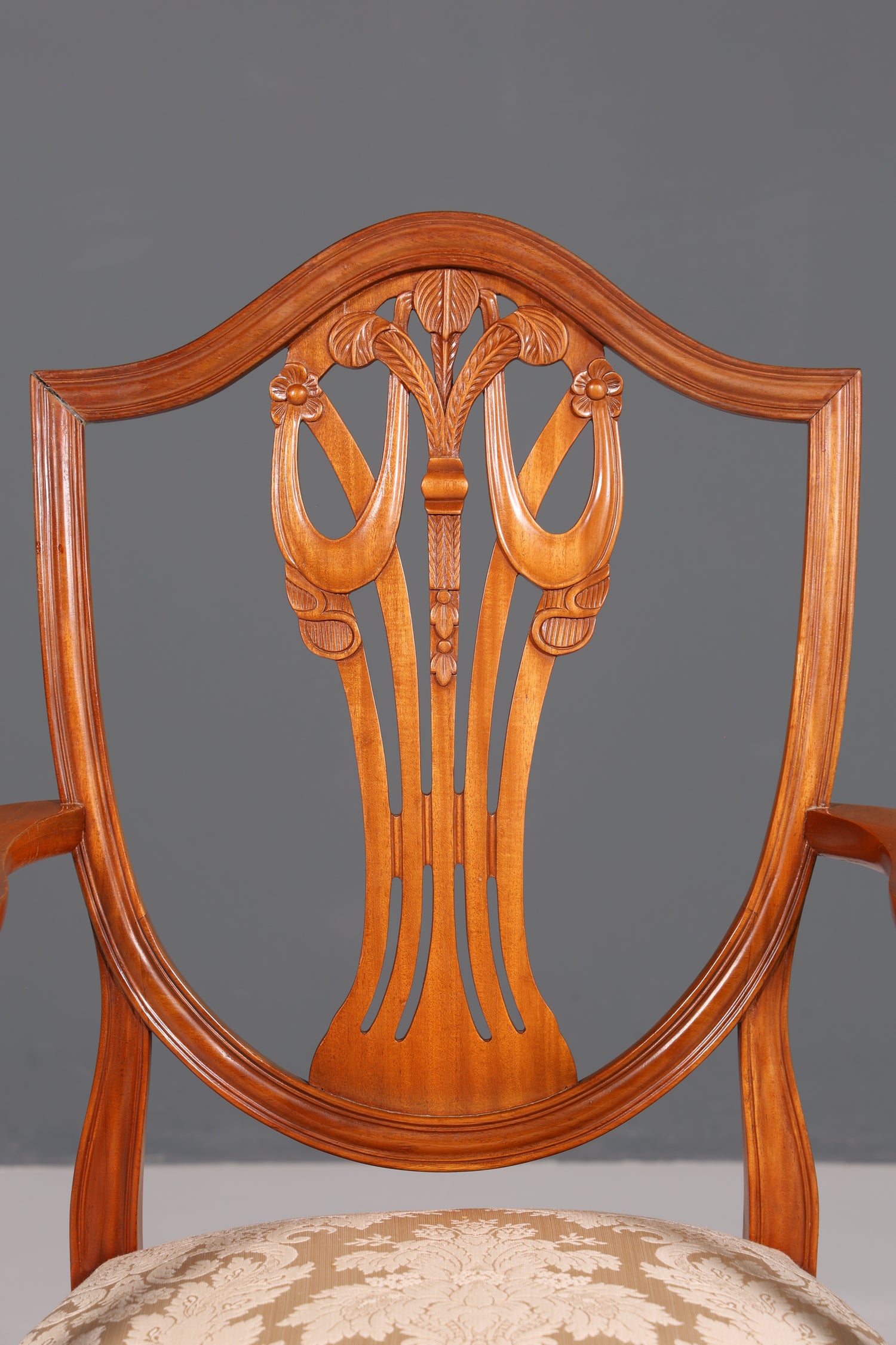 Wunderschöner Englischer Stuhl Armlehnstuhl Eibe Antik Sekretär Stuhl UK Polsterstuhl 1 von 2