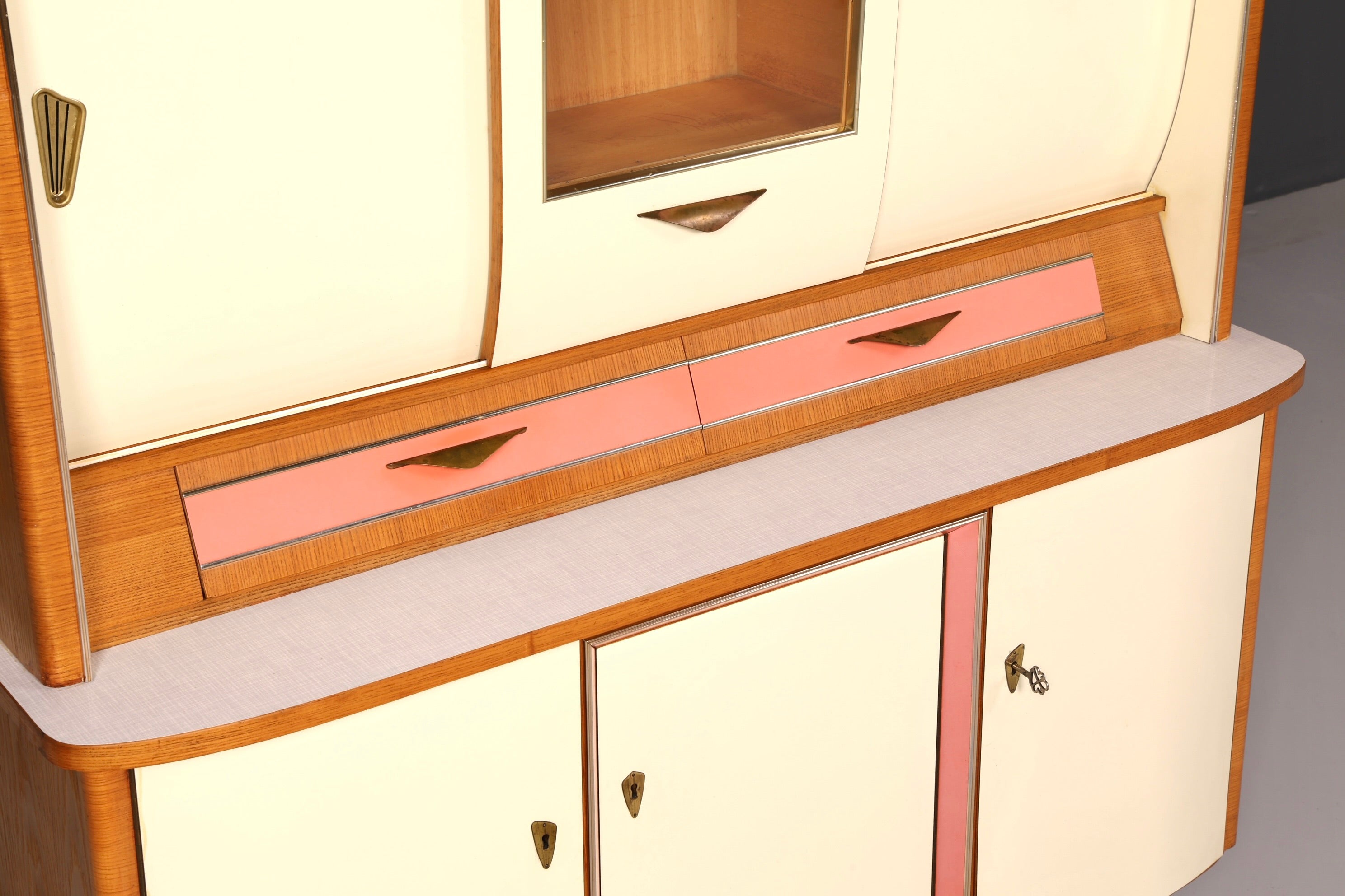 Kultiger Mid Century Küchenschrank Vintage Buffet Retro Anrichte 60er Jahre