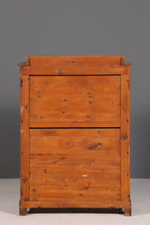 Stilvoller Gründerzeit Sekretär Vertiko Nussbaum Highboard Louis Philippe Kommode Sekretär Schrank um 1880