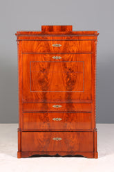Stilvoller Louis Philippe Sekretär um 1880 Kommode Antik Biedermeier Stil Bürokommode