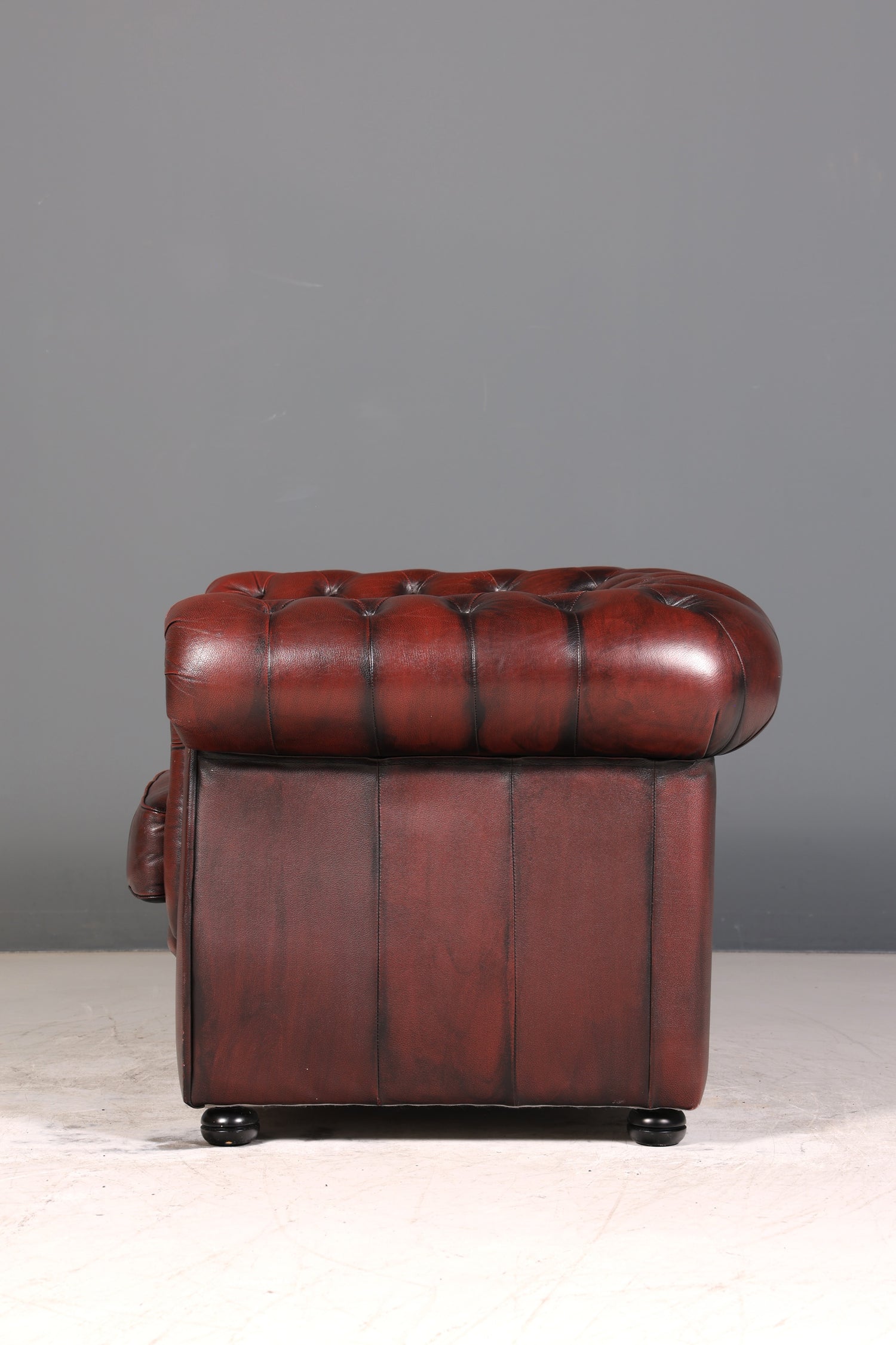 Stilvoller Original Chesterfield Sessel Englisch Leder Armlehnsessel Herrensessel