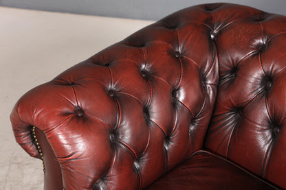 Stilvoller Original Chesterfield Sessel Englisch Leder Armlehnsessel Herrensessel