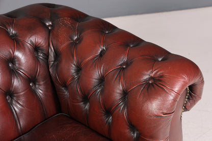 Stilvoller Original Chesterfield Sessel Englisch Leder Armlehnsessel Herrensessel