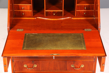 Stilvoller Englischer Sekretär Büro Aufsatzsekretär Antik 60s Vitrinen Schrank UK