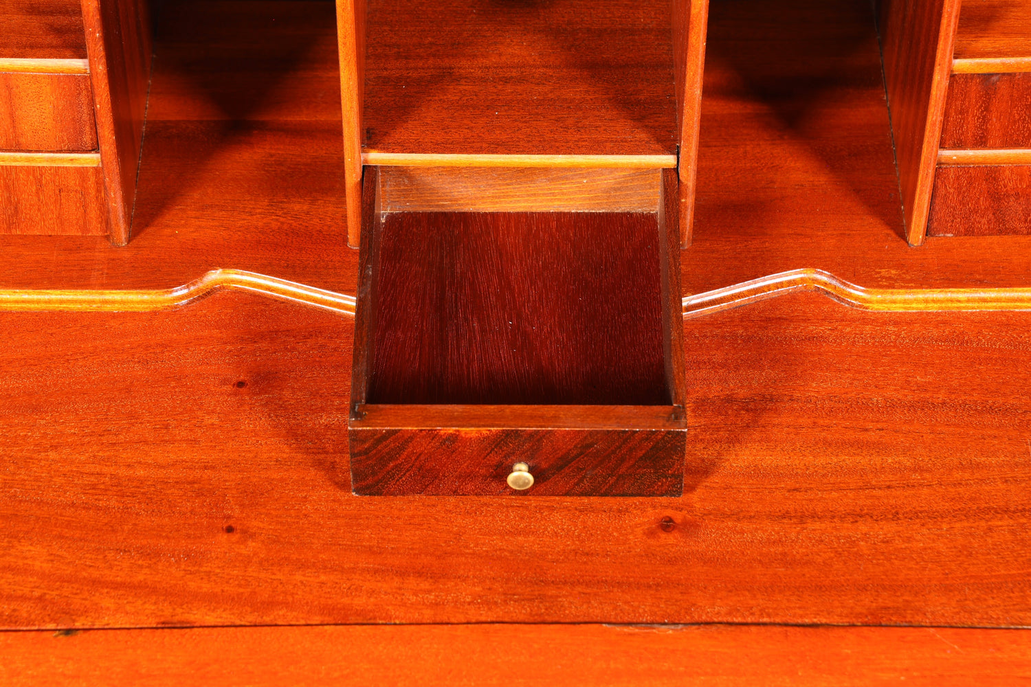 Stilvoller Englischer Sekretär Büro Aufsatzsekretär Antik 60s Vitrinen Schrank UK