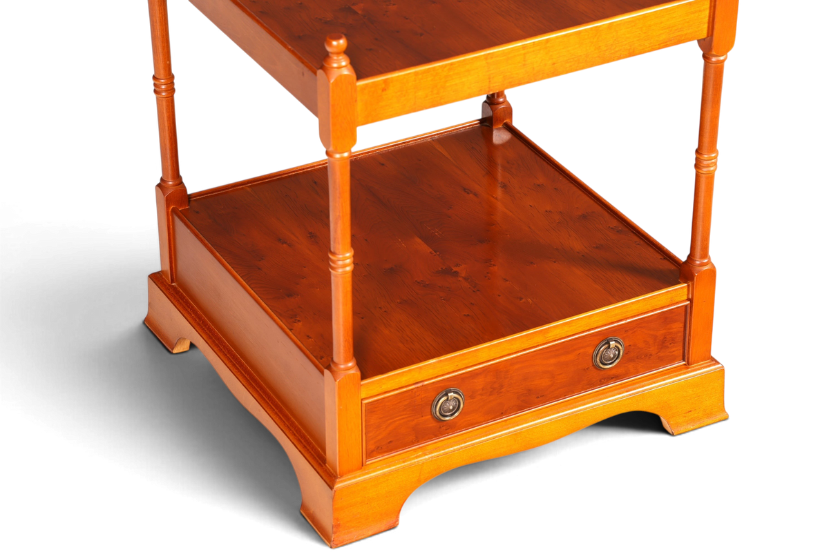Traumhafter Englischer Antik Couchtisch Beistelltisch Regency Stil Ablagetisch Massivholz