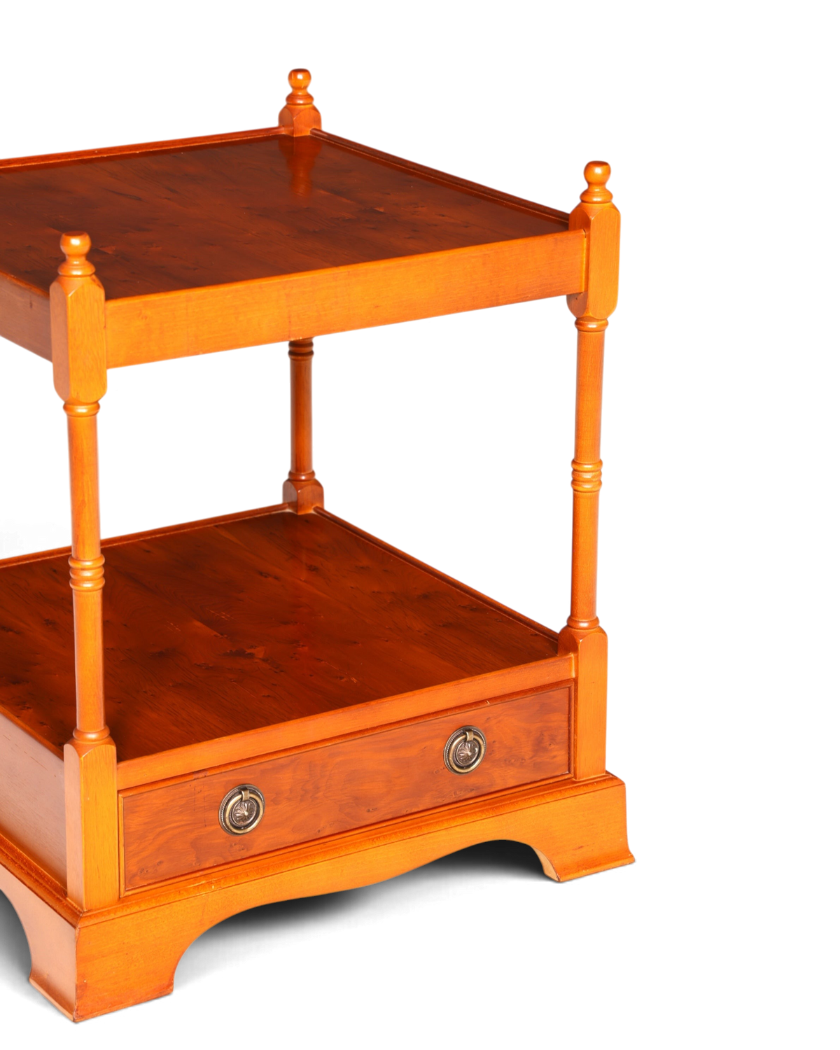 Traumhafter Englischer Antik Couchtisch Beistelltisch Regency Stil Ablagetisch Massivholz
