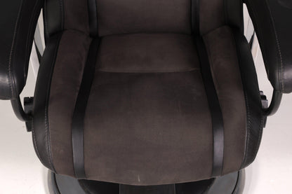 Edler Designer Sessel mit Hocker &quot;Recaro&quot; echt Leder Relax Armlehnsessel Fussablage