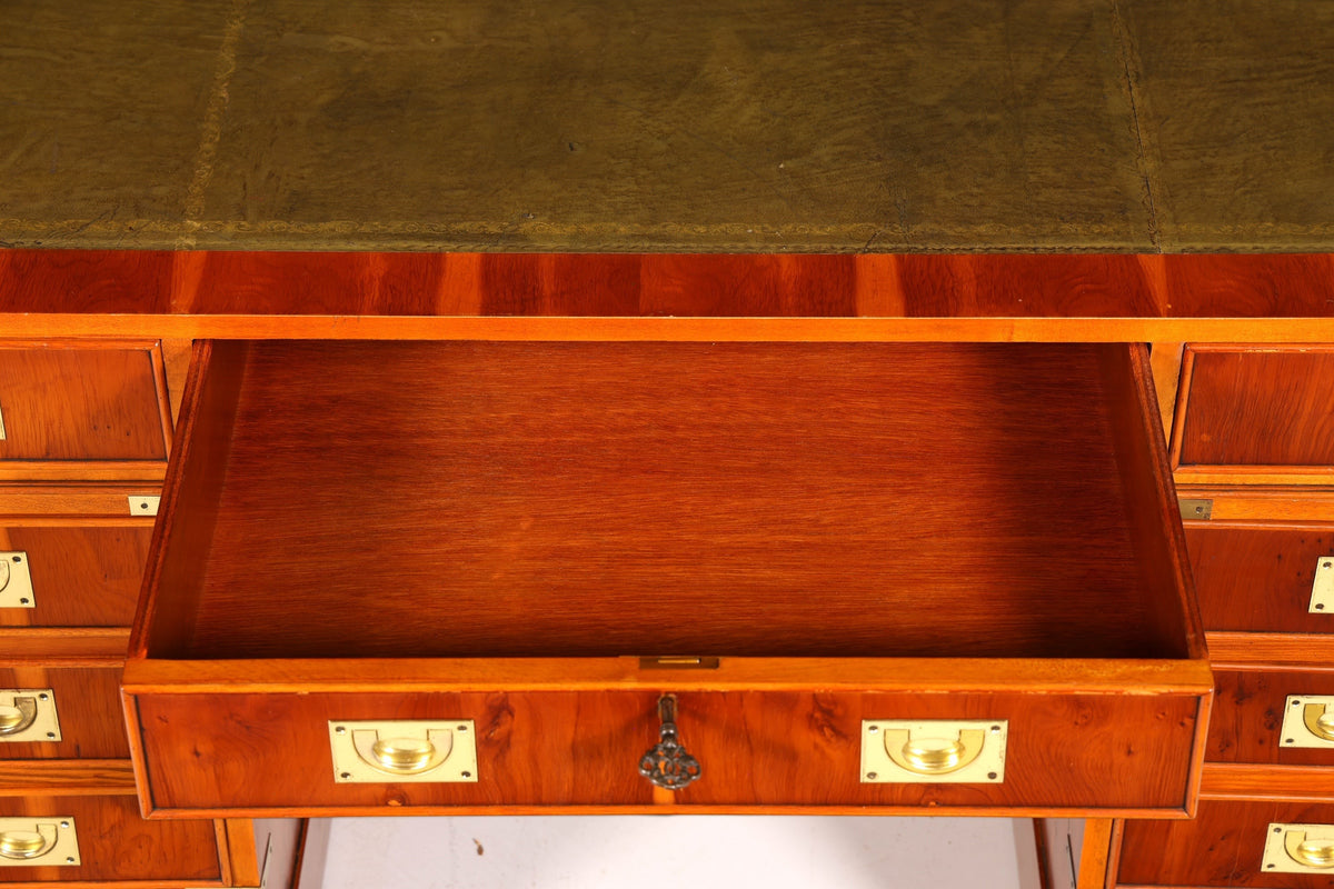 Hauptstadt Möblerei maritime Military Chest Schublade aus Holz mit Messinggriffen und Schlüssel im Antik-Stil