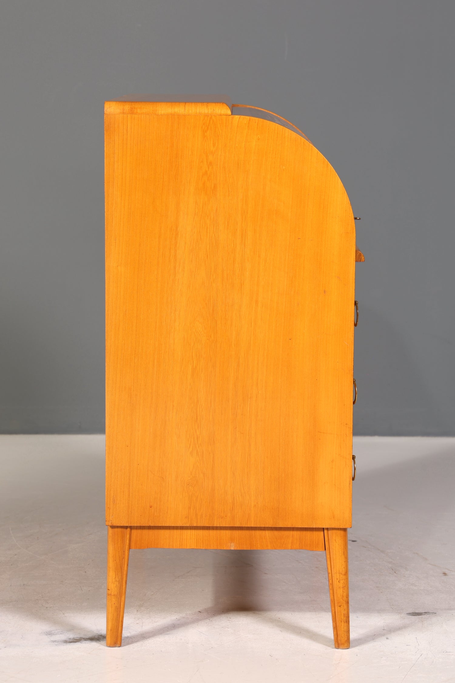 Wunderschöner Mid Century Rollladen Sekretär echt Holz Büro Schrank Retro Schreibkommode