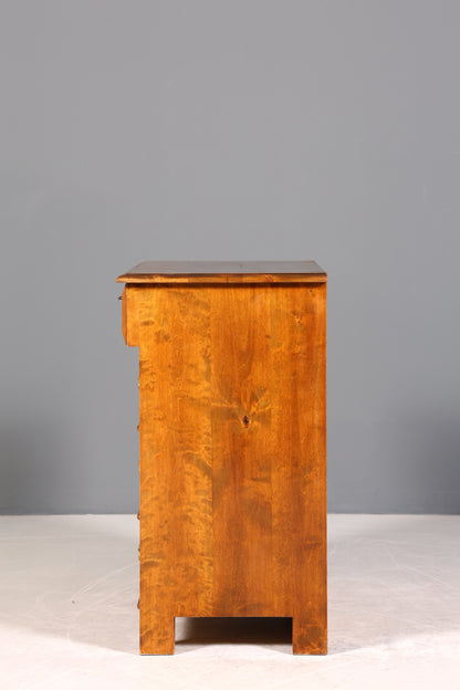 Stilvolle Gründerzeit Kommode Louis Philippe Nussbaum Sideboard um 1880 Antik Schubladenkommode