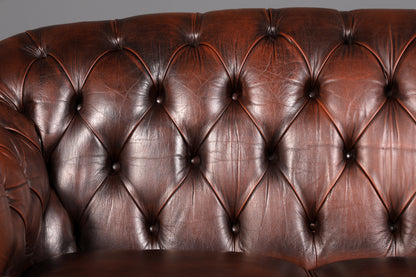 Wunderschöne Original Chesterfield Centurion 2-Sitzer Couch Englisch Echt Leder Sofa Ledersofa Vintage
