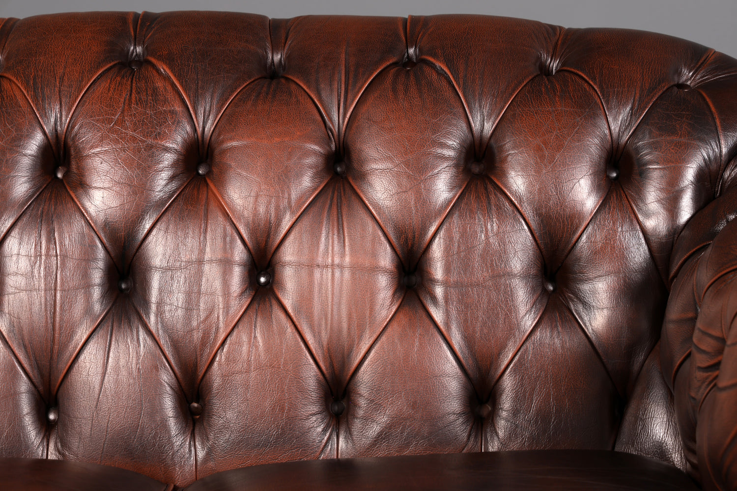 Wunderschöne Original Chesterfield Centurion 2-Sitzer Couch Englisch Echt Leder Sofa Ledersofa Vintage