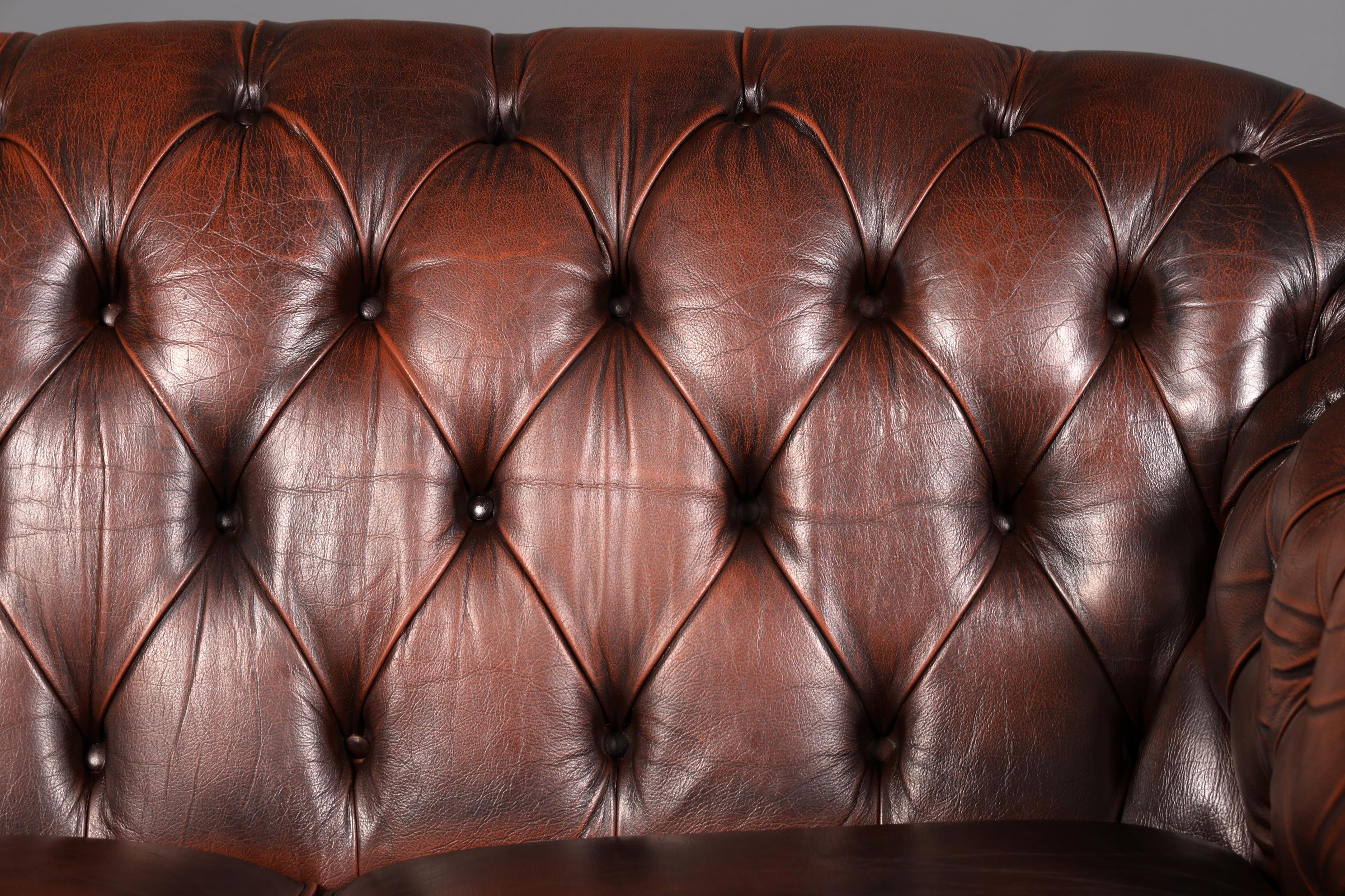 Wunderschöne Original Chesterfield Centurion 2-Sitzer Couch Englisch Echt Leder Sofa Ledersofa Vintage