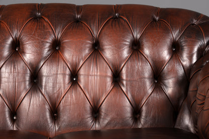 Wunderschöne Original Chesterfield Centurion 2-Sitzer Couch Englisch Echt Leder Sofa Ledersofa Vintage