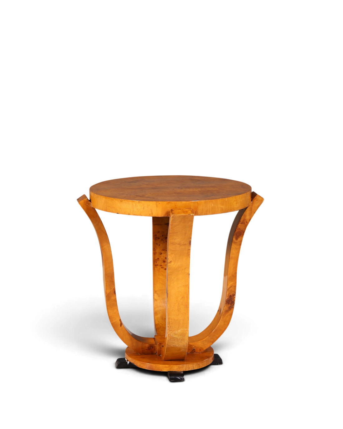 Traumhafter Art Deco Design Beistelltisch Antik Stil Tisch Luxus Couchtisch Birke Ablagetisch