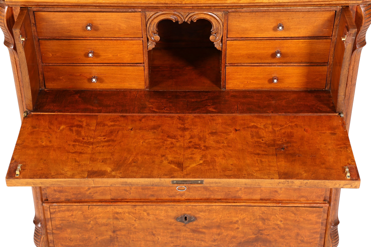 Wunderschöner Louis Philippe Sekretär um 1880 Gründerzeit Antik Schrank Schreibtisch