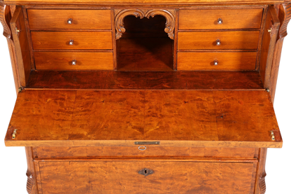 Wunderschöner Louis Philippe Sekretär um 1880 Gründerzeit Antik Schrank Schreibtisch
