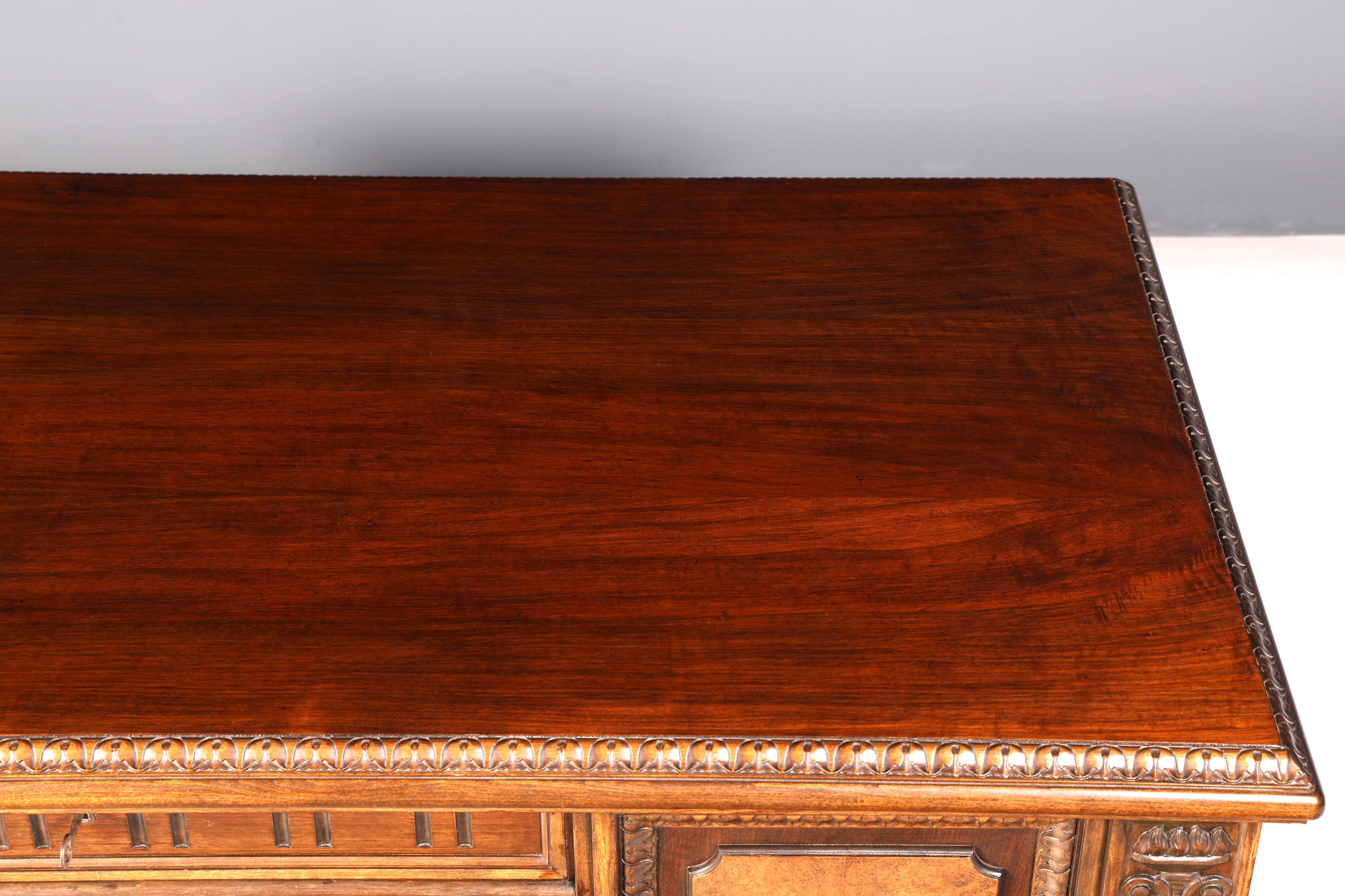 Imposanter Neorenaissance Schreibtisch Herrenzimmer Bürotisch Antik Office Table Echt Holz Vintage