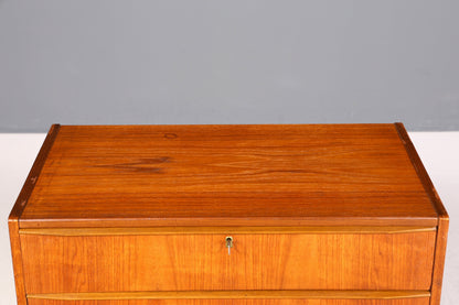 Traumhafte Mid Century Kommode Teak Danish Design Holz Sideboard Vintage Schubladen Kommode