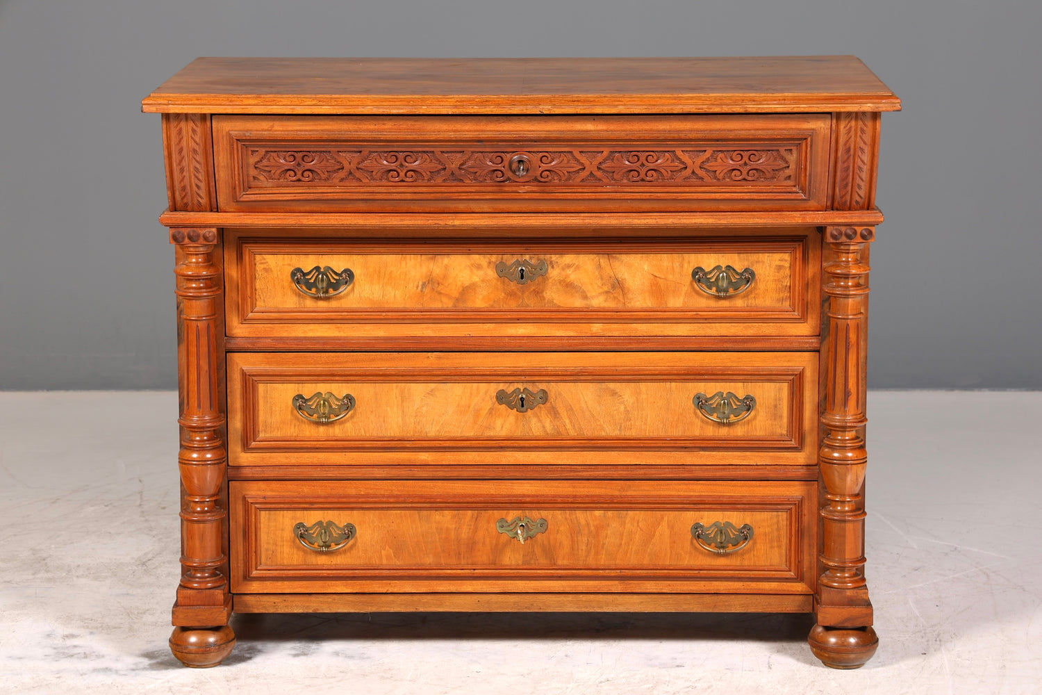 Traumhafte Gründerzeit Kommode Jugendstil Sideboard Antik Schubladenkommode Wäschekommode